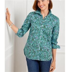 MODERN CLASSIC SHIRT - LEAFY FLORAL SIZE XL